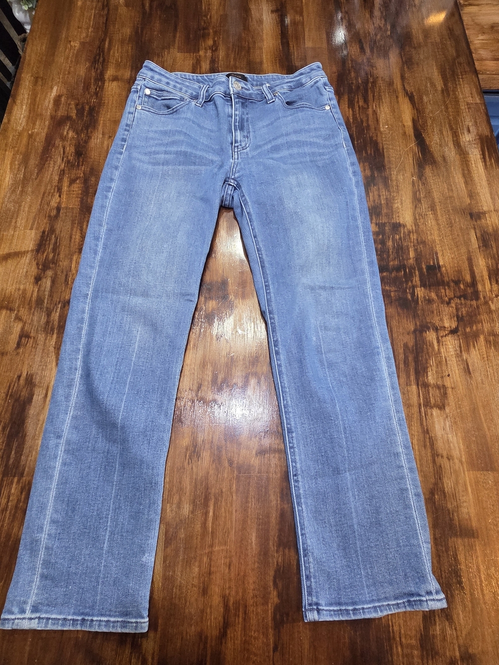 Quince Mid Rise Slim Straight Jeans Blue Waist 28 Like New